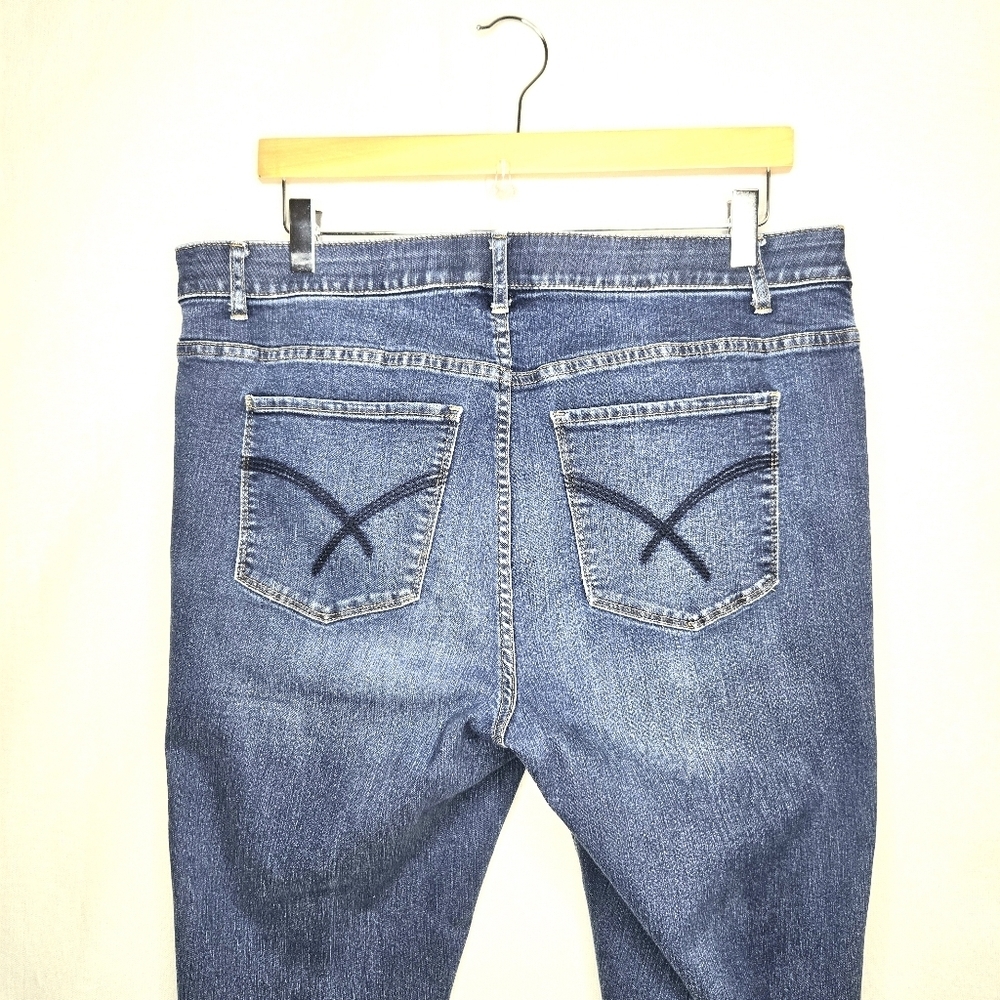 CJ Banks Stretch Skinny Denim Jeans. Blue 14W - Picture 9 of 11